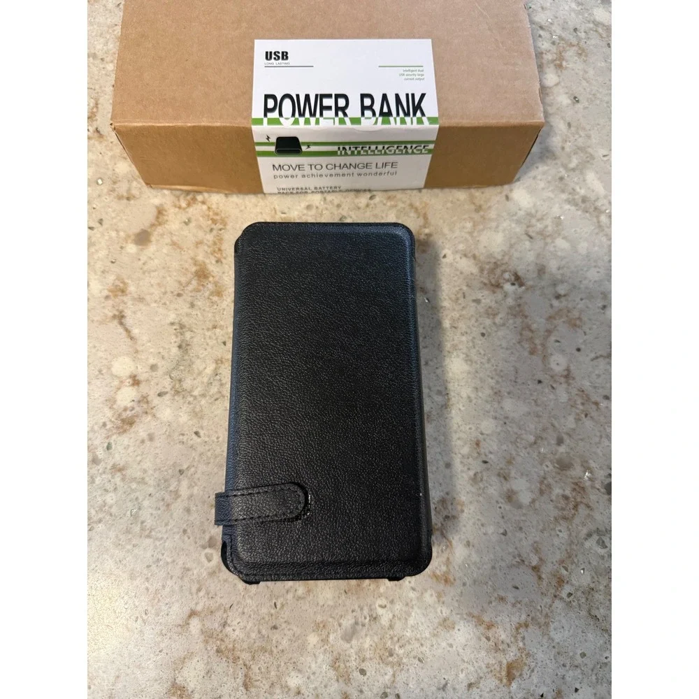 20000mAh Solar Power Bank Qi Wireless Charger Built-in Cables 4 Solar Panels